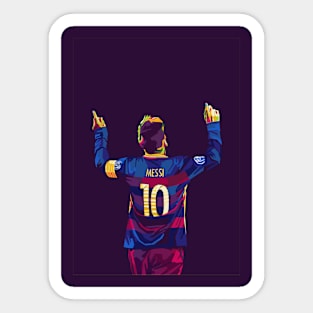 messi wpap pop art Sticker